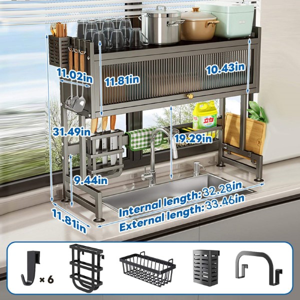 Premium Kitchen Sink Dish Rack